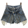 Miss Duce - Denim Rivet Casual Shorts- SALE - Worthy Chic