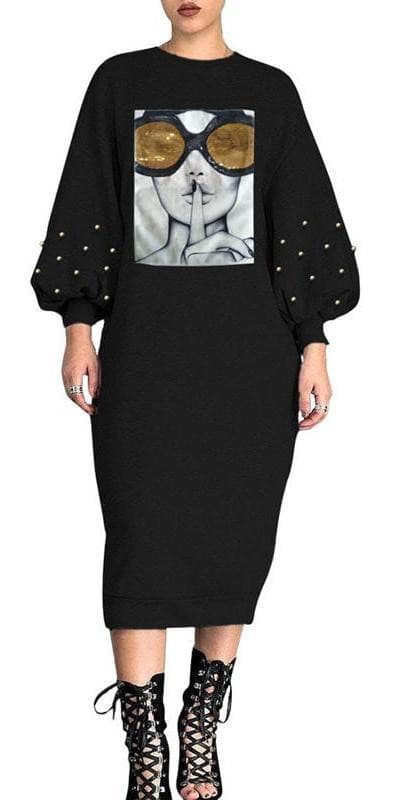 No Gossip Chic! - Women's Embellish Dress - Worthy Chic