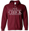 NOT YOUR AVERAGE CHICK ZIP-UP HOODIE - Zip-Up Hoodie