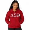 Crimson Sisterhood - ΔΣΘ Zip-Up Hoodie