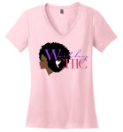 V-Neck Fitted Tee - Classic Chic logo tee