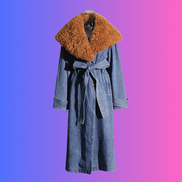 She Swank- Denim TrenchCoat