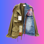 Miss Spring Fling - Denim Patchwork Jacket