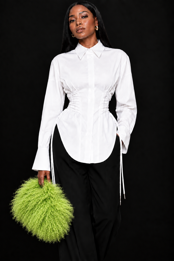 Draw The Line - Drawstring Blouse - FREE Shipping