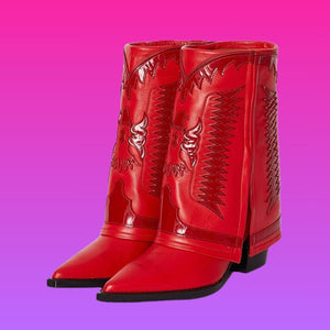 Double Red Diva - Cowgurl Boots