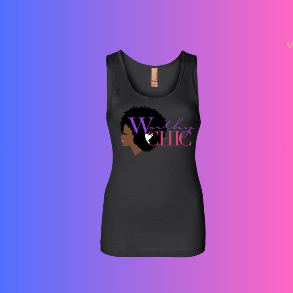 WORTHY CHIC Tank - Classic Chic logo tank