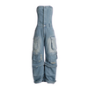 Miss Bounce Back -WC Denim Jumpsuit