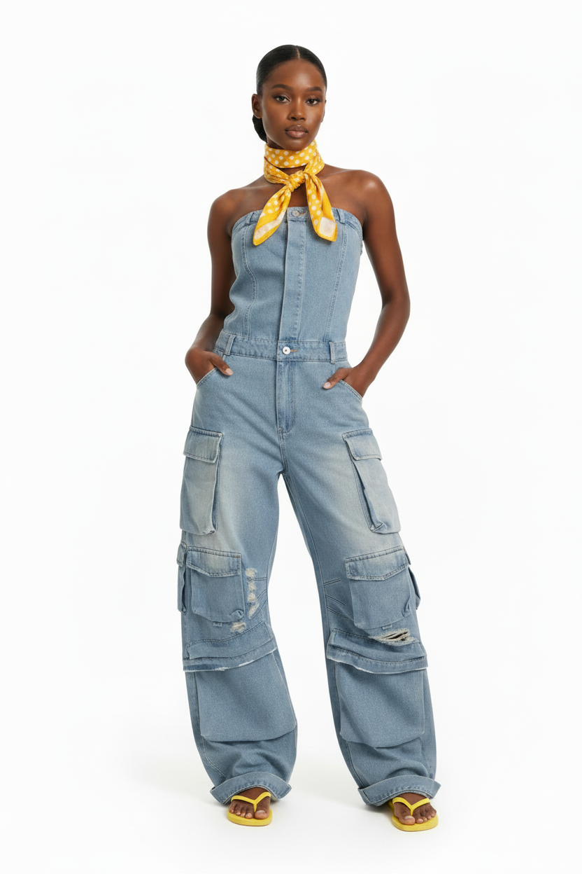 WC -Miss Bounce Back -WC Denim Jumpsuit – Worthy Chic
