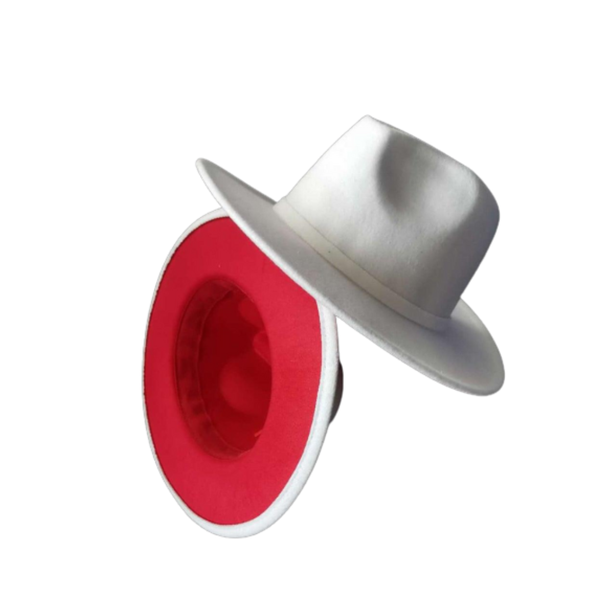 Boss Babe - Red & White Unisex Fedora SALE & FREE SHIPPING!