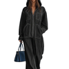 Miss Autumn -Women's Hooded Jean Jumpsuit