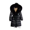 Big Burr Chic - Women Fur Parka Coat