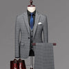Worthy Bros 3-Piece Plaid Suit Set — Jacket, Vest & Pants
