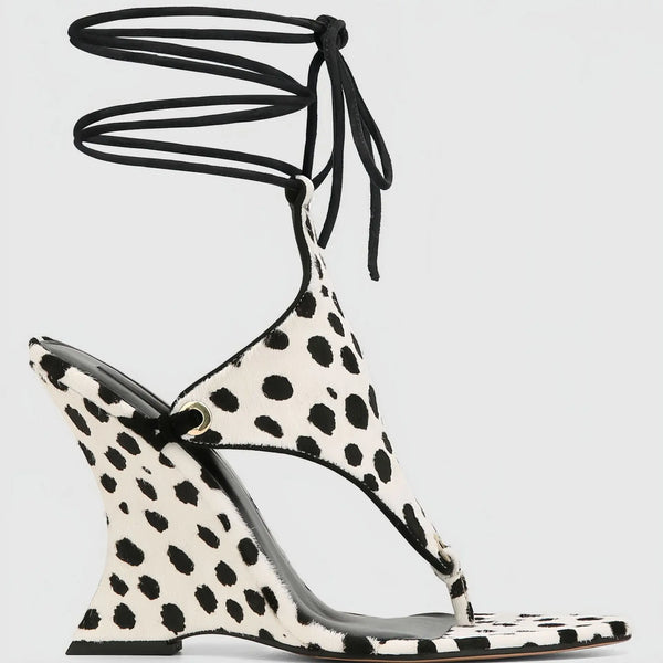 Stay Ready -Suede Thong Wedge Shoe