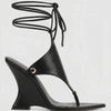 Stay Ready -Suede Thong Wedge Shoe