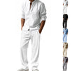 Worthy Bros Linen Casual Two-Piece Shirt & Trouser Set