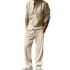 Worthy Bros Linen Casual Two-Piece Shirt & Trouser Set