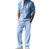 Worthy Bros Linen Casual Two-Piece Shirt & Trouser Set
