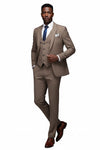 Worthy Bros 3-Piece Plaid Suit Set — Jacket, Vest & Pants