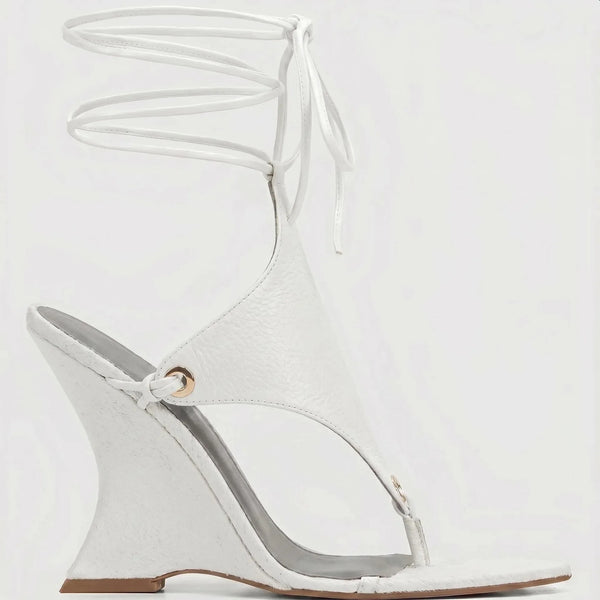 Stay Ready -Suede Thong Wedge Shoe