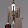 Worthy Bros 3-Piece Plaid Suit Set — Jacket, Vest & Pants