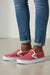 𝚫𝚺𝚯- The "RED" Remix- Slip-On Canvas Shoes w/ FREE SHIPPING!