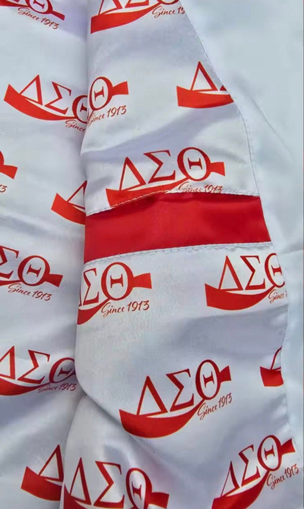 𝚫𝚺Θ - Double Bomber Jacket FREE SHIPPING! *Customized SLEEVE OPTION