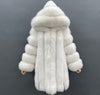 Madame - Hooded Fox Fur Coat