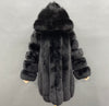 Madame - Hooded Fox Fur Coat