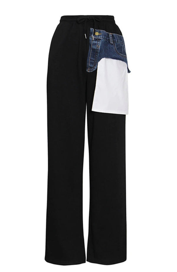 Miss Non-ordinary -Denim Pocket Joggers