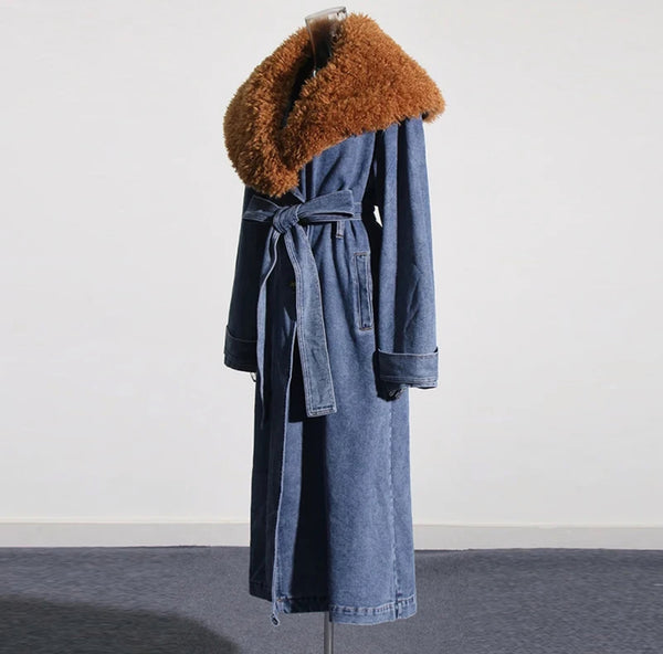 She Swank- Denim TrenchCoat
