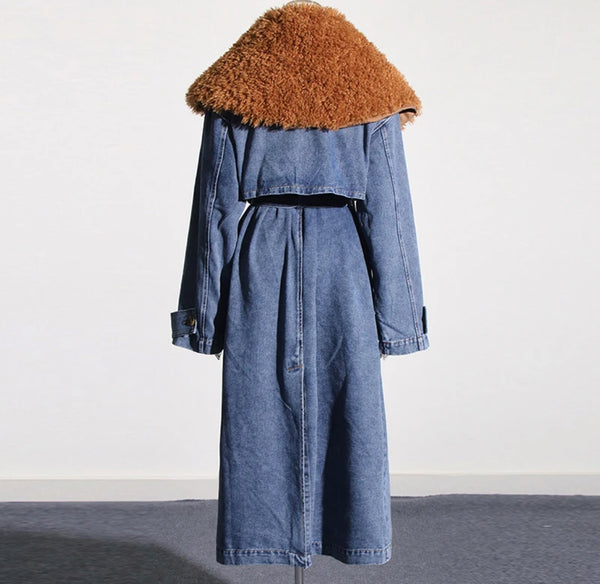 She Swank- Denim TrenchCoat