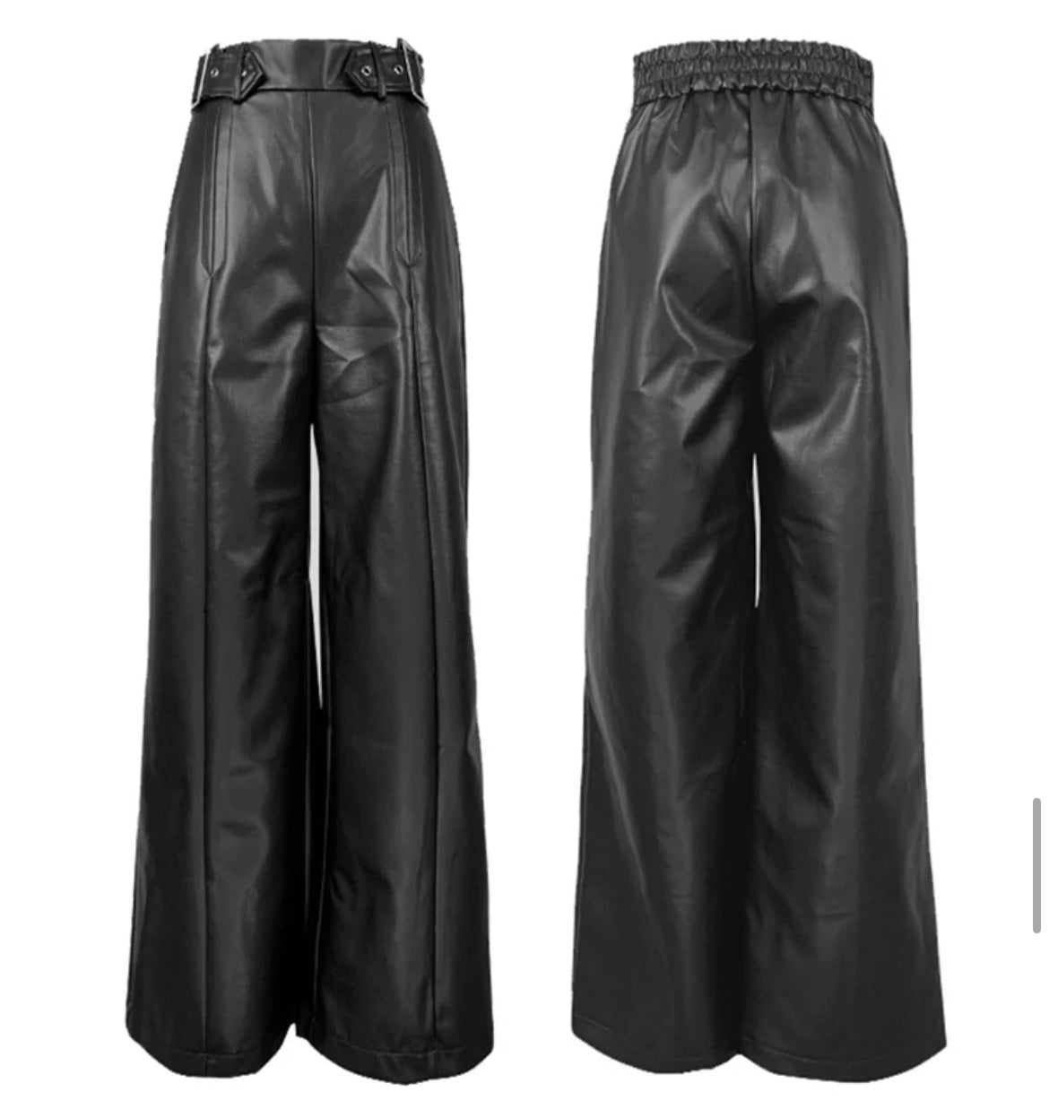 Miss Edge - Wide Leg PU Pants