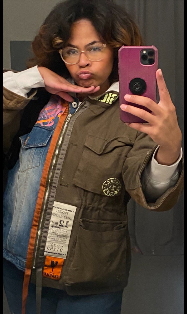 Fling - Denim Patchwork Jacket