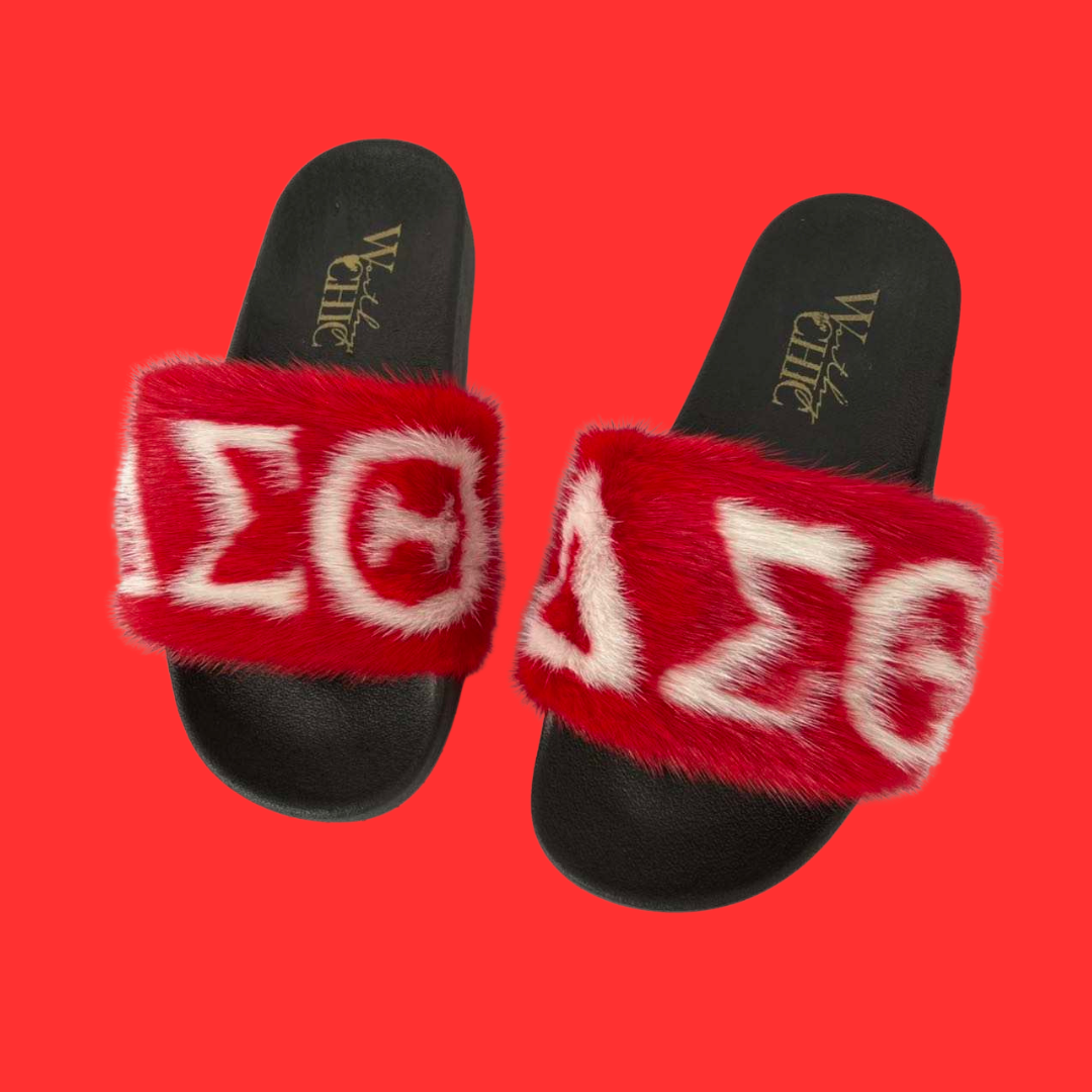 ΔΣ𝚯 - Custom Mink Slides -SALE!