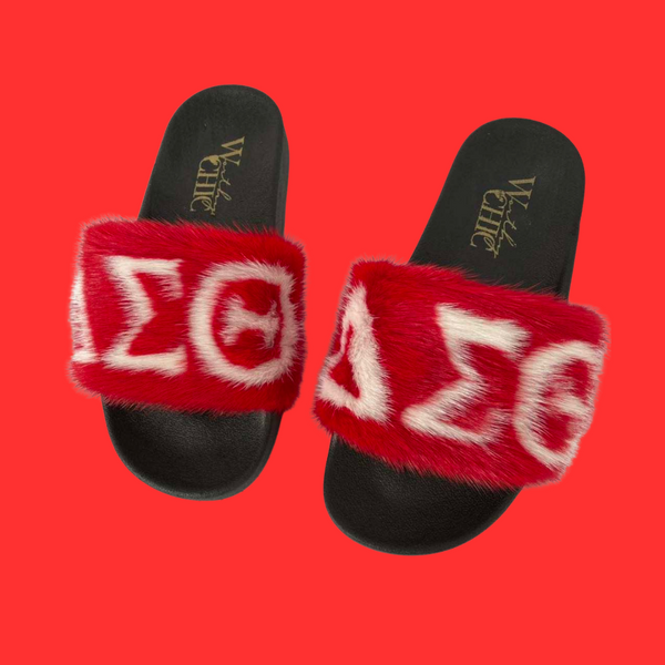 Pre- Order ΔΣ𝚯 - Custom Mink Slides -SALE!