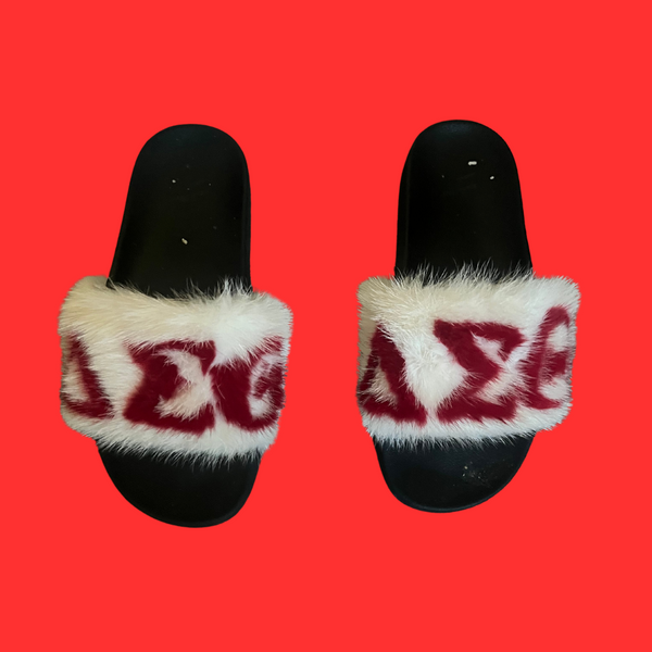 Pre- Order ΔΣ𝚯 - Custom Mink Slides -SALE!