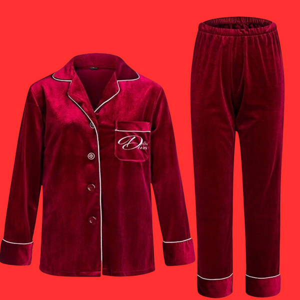 Delta D - Women Velvet Pajamas -Last One in Stock!