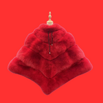 Miss Delta Fierce  - Fox Fur Large Poncho