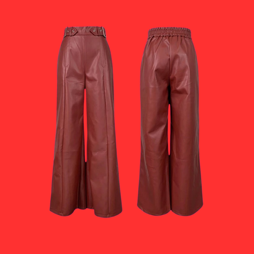 Miss Edge - Wide Leg PU Pants