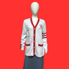 PRE- ORDER -𝚫𝚺𝚯 -Delta Sigma ThetaSorority- White Chenille Cardigan Sweater