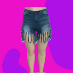 Shaggy Chic - Tassle Shorts