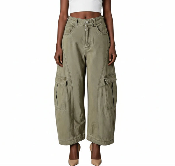 Tiff - Barrel Carrgo Pants -FREE SHIPPING!