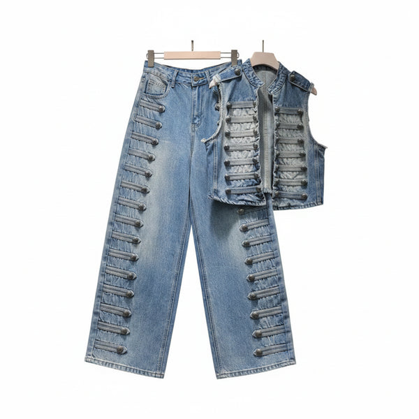 Sista Keeper - Women's Denim Two-piece Sets