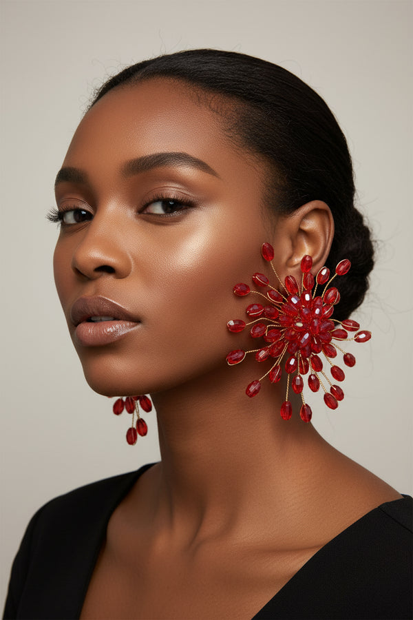 Her Dots - Crystal Beaded Earrings FREE SHIPPING!