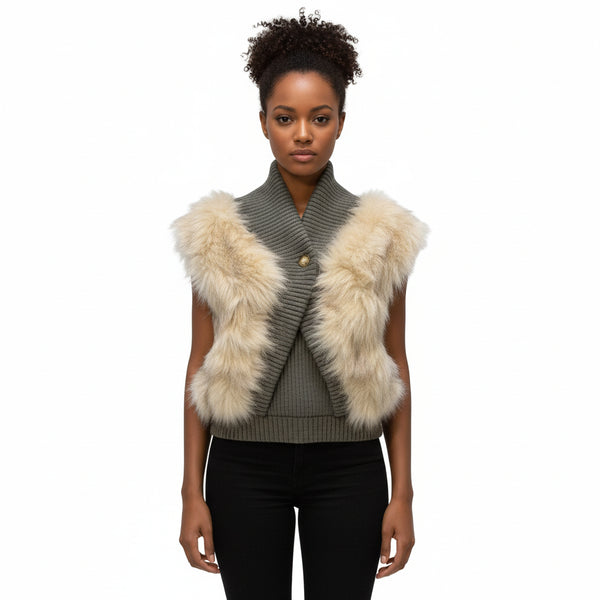 Miss Free- Faux Fur Vest -Free Shipping!