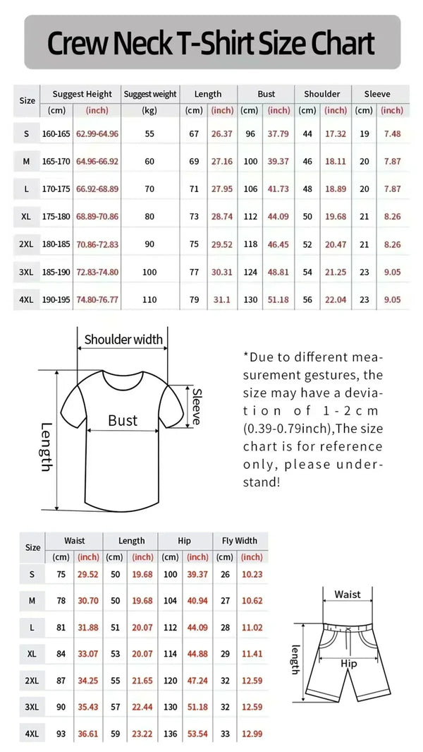 Worthy Bros 3D Graphic Summer Co-ord Set — Tee & Shorts