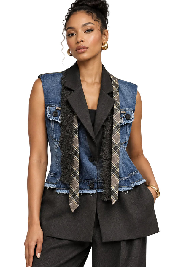 Easy Edge - Denim Lapel Vest