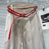 DEAT 2026 Early Autumn New Niche Casual Halter Strapless Top Double Belt High Waist A-line Pleated Skirt For Women 11B1532