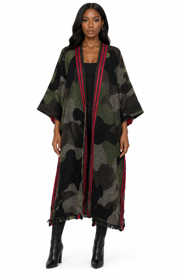 WORTHY CHIC WEDNESDAY- ITEM OF THE WEEK -Camo HER-Women Camouflage Loose Sweater