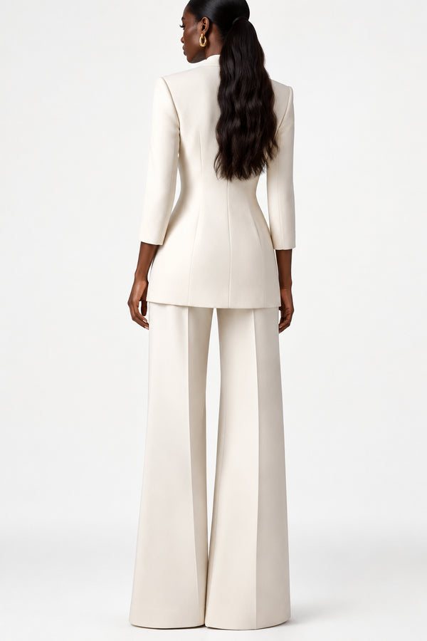 First Impression - Beige Blazer Set - FREE Shipping